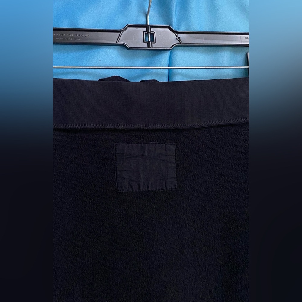 Frank & Eileen DONEGAL Unforgettable Tie Waist Skirt TRIPLE FLEECE Size: M Black - Picture 9 of 16